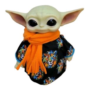 2pc. Flannel Lion Outfit & Scarf Fits 11" Mattel The Child baby yoda Plush Dolls